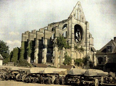 Ruined church, Cuffies, Aisne, France by Fernand Cuville